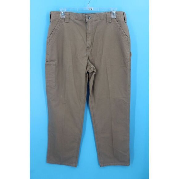Carhartt Tan Khaki Original Loose Fit Cargo Pants | Size: 38x34 B151 DKH   EUC - Picture 1 of 5